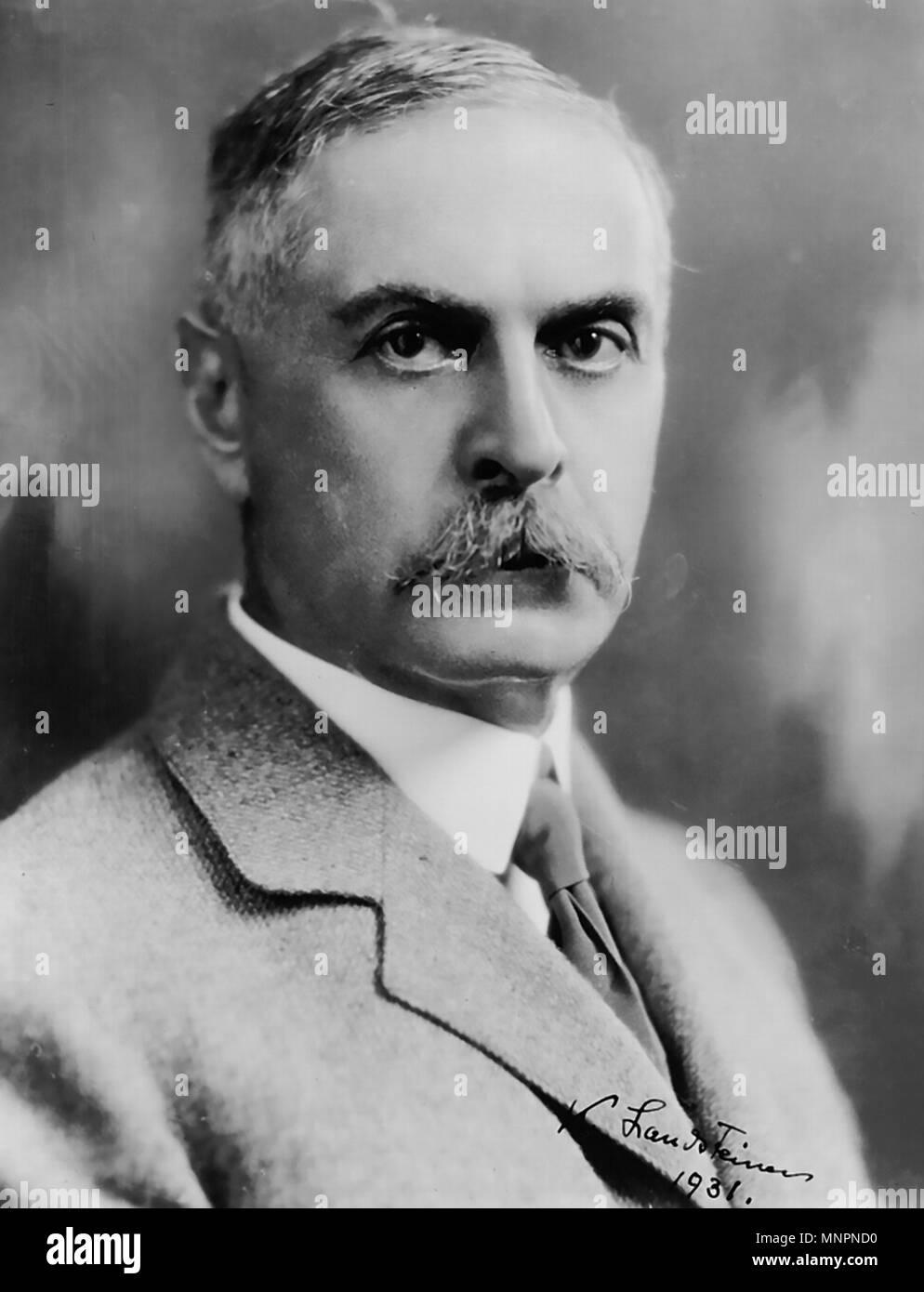 KARL Landsteiner (1868-1943) Médecin et biologiste et autrichienne Banque D'Images