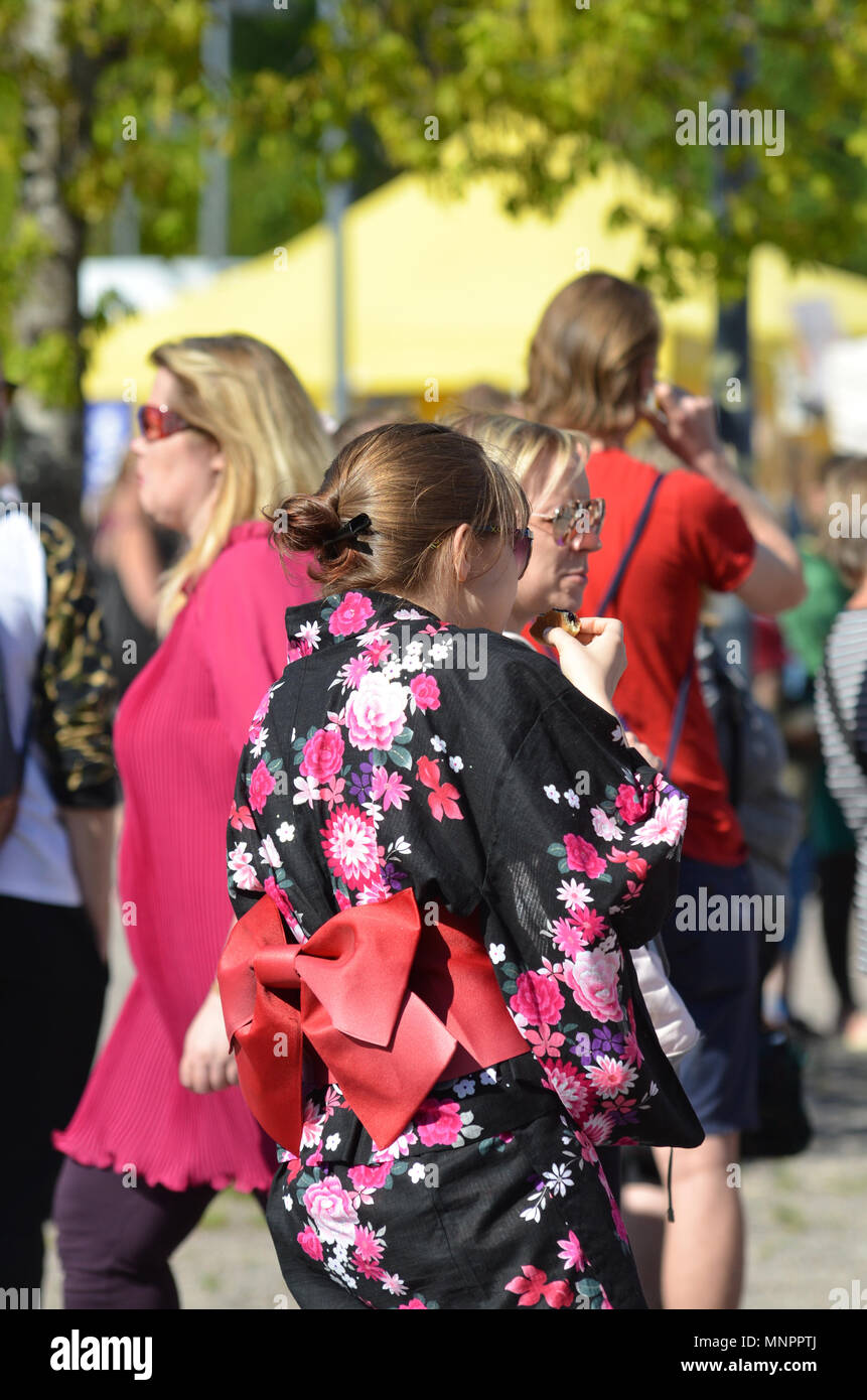 Festival Hanami 2018 Helsinki Banque D'Images