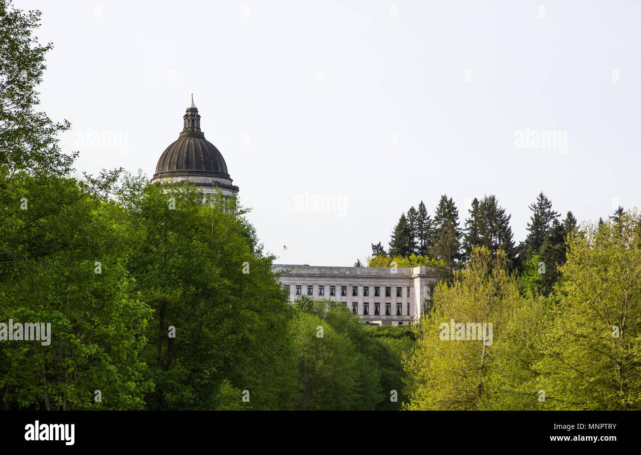 L'État de Washington, le grand bâtiment de capitol à Olympia, Washington. Banque D'Images