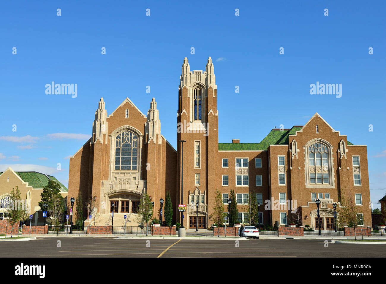 Église méthodiste sur la Route 66, Amarillo, Texas, États-Unis Banque D'Images