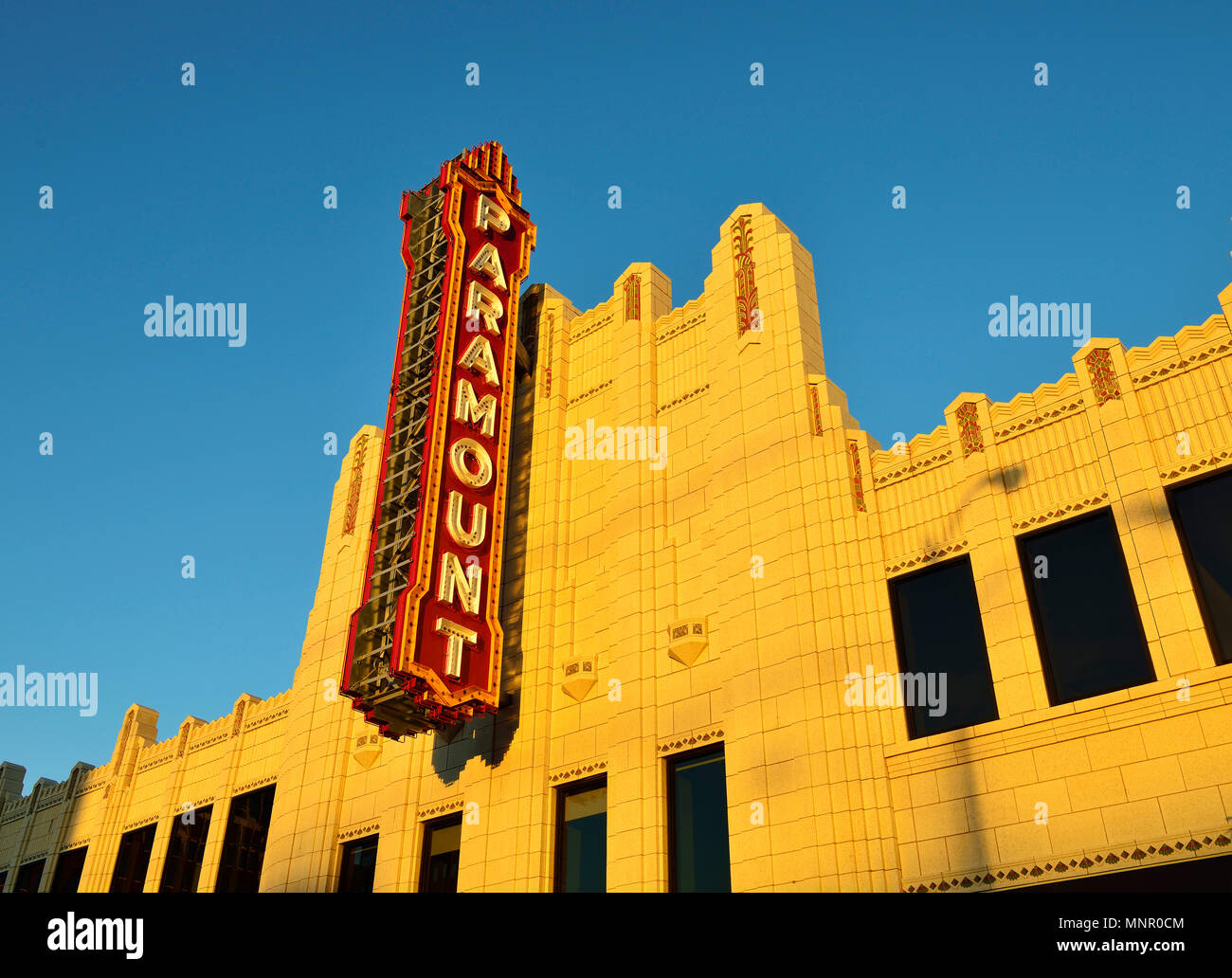 Cinéma Paramount, Amarillo, Texas, États-Unis Banque D'Images