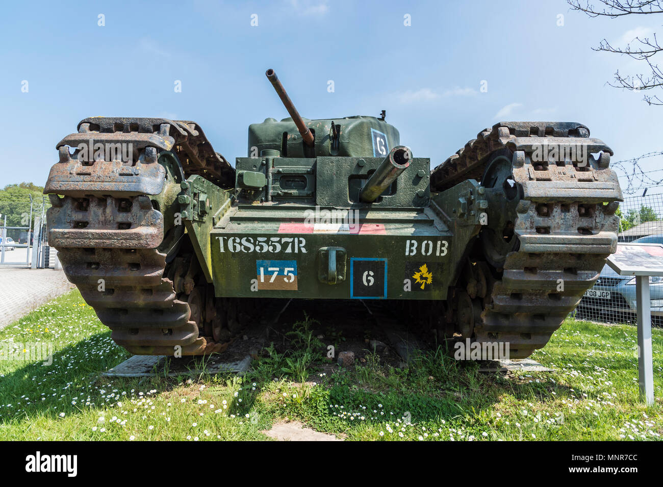Après LA SECONDE GUERRE MONDIALE britannique de light tank de Bovington Tank Museum Camp Banque D'Images