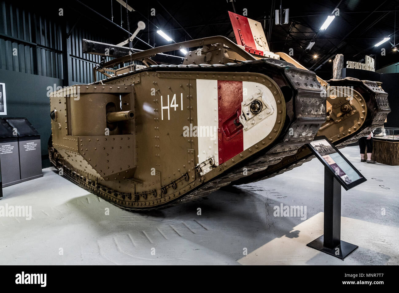 British WWI Chars de bataille comme utilisé pendant l'offensive de la somme de Bovington Tank Museum Camp Banque D'Images