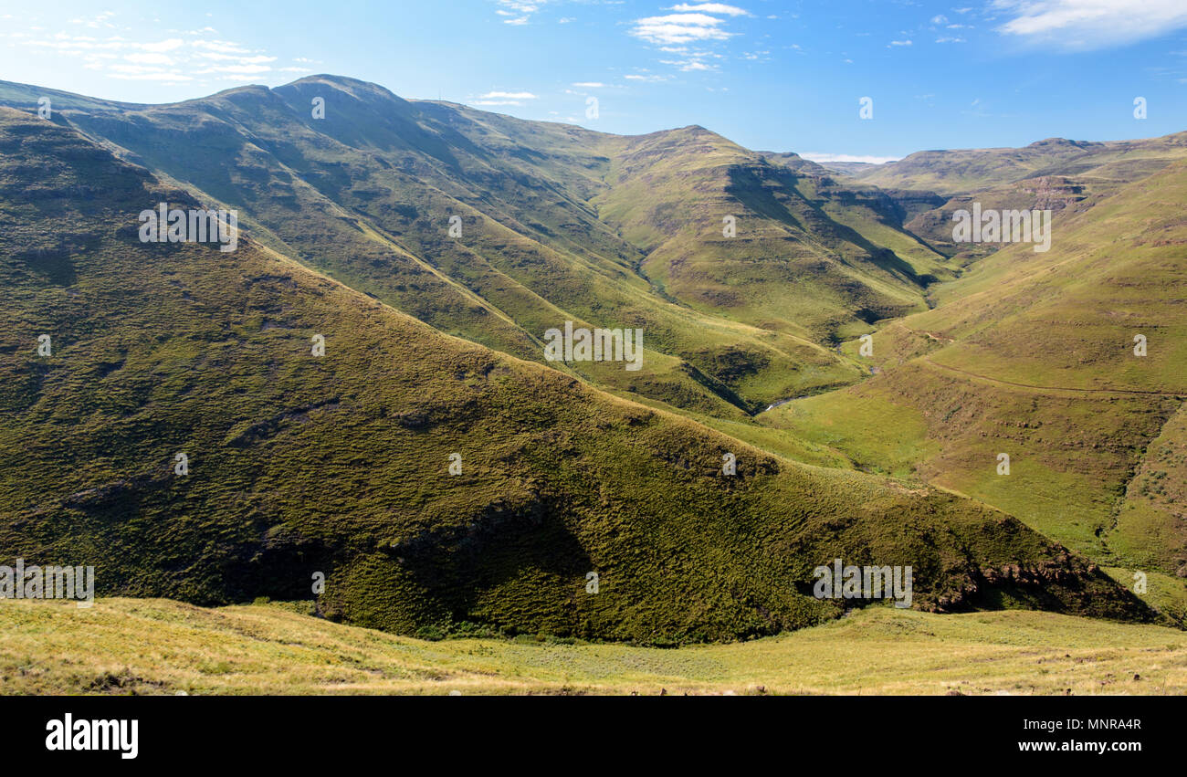 Vue depuis le col de cou Naude dans l'Est du Cap, en Afrique du Sud Banque D'Images