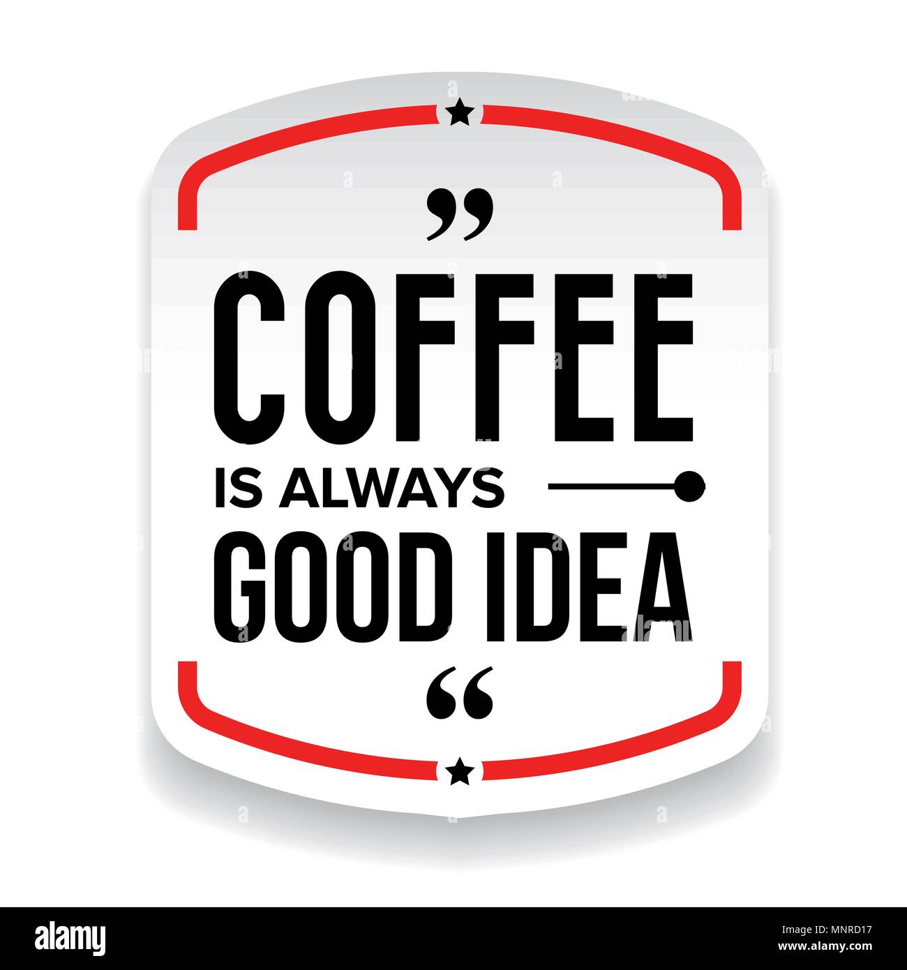 Café est toujours une bonne idée Illustration de Vecteur