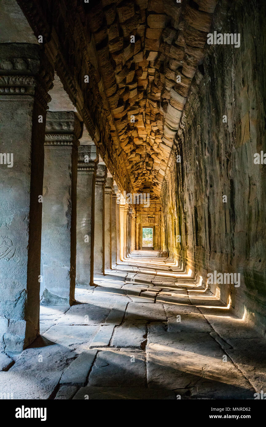 Temple d'Angkor Wat à Siem Reap au Cambodge Banque D'Images