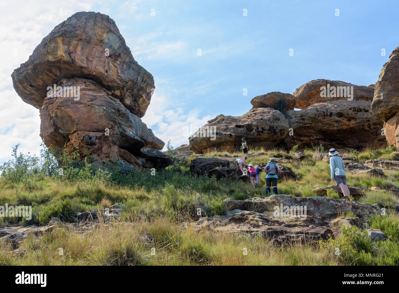 Formations sur Steepside Rock Guest Farm, Eastern Cape, Afrique du Sud Banque D'Images