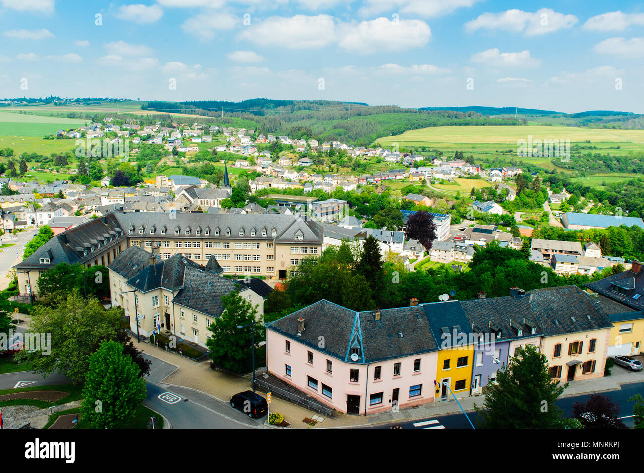 Town hall wiltz luxembourg Banque de photographies et d’images à haute