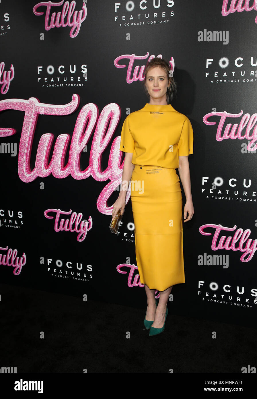 Première de "Focus Features Tully' Featuring : Mackenzie Davis Où : Los Angeles, California, United States Quand : 19 Avr 2018 Crédit : FayesVision/WENN.com Banque D'Images