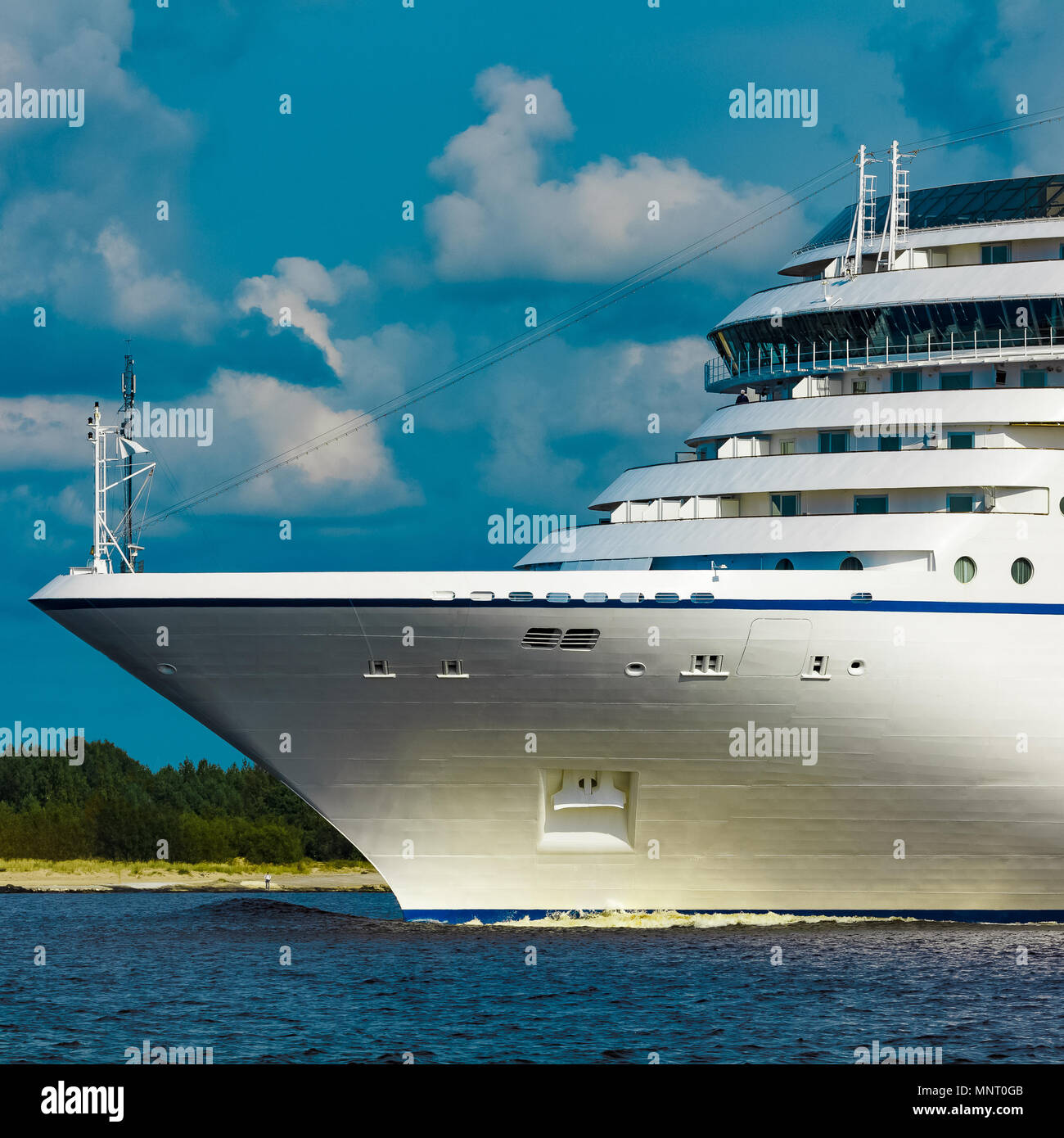 Paquebot de croisière de luxe en cours. Tour travel et des services de spa Banque D'Images
