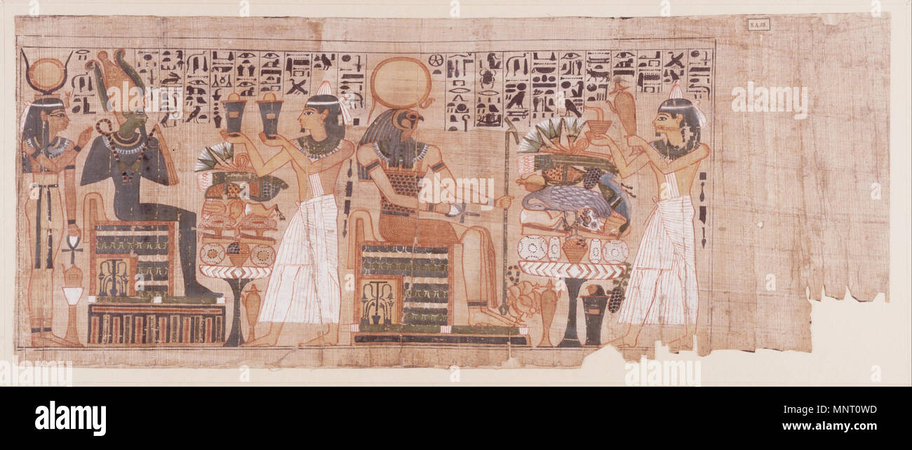 À partir de 1100 zalfoffer papyrus s'est réuni jusqu'à 950 BC. Papyrus 959 zalfoffer ont rencontré - Google Art Project Banque D'Images
