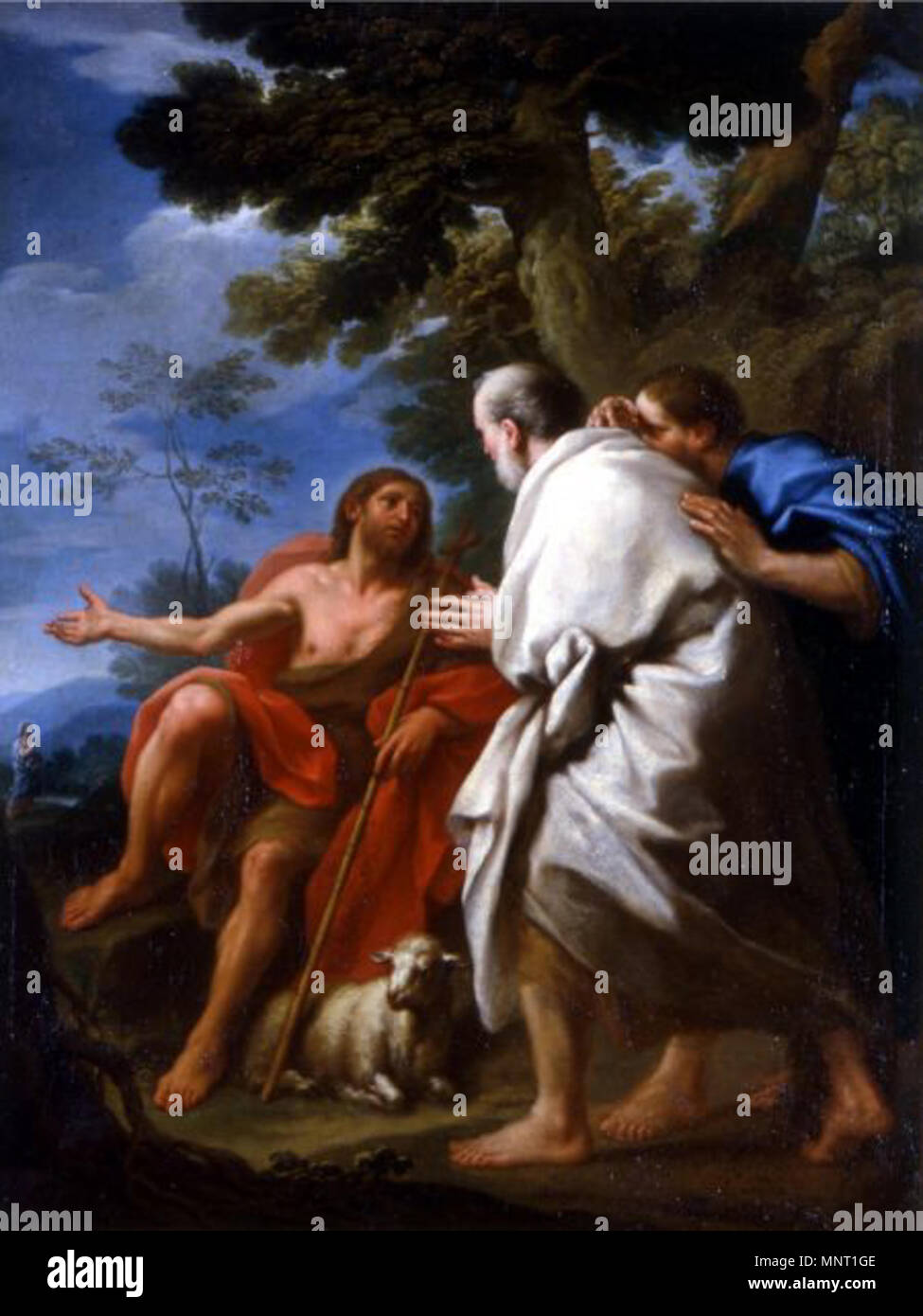 Saint Jean-Baptiste désignant le Messie ; 1730. 962 Parrocel-Etienne-St-Jean-Baptiste Banque D'Images Saint Jean-Baptiste désignant le Messie ; 1730. 962 Parrocel-Etienne-St-Jean-Baptiste Banque D'Images