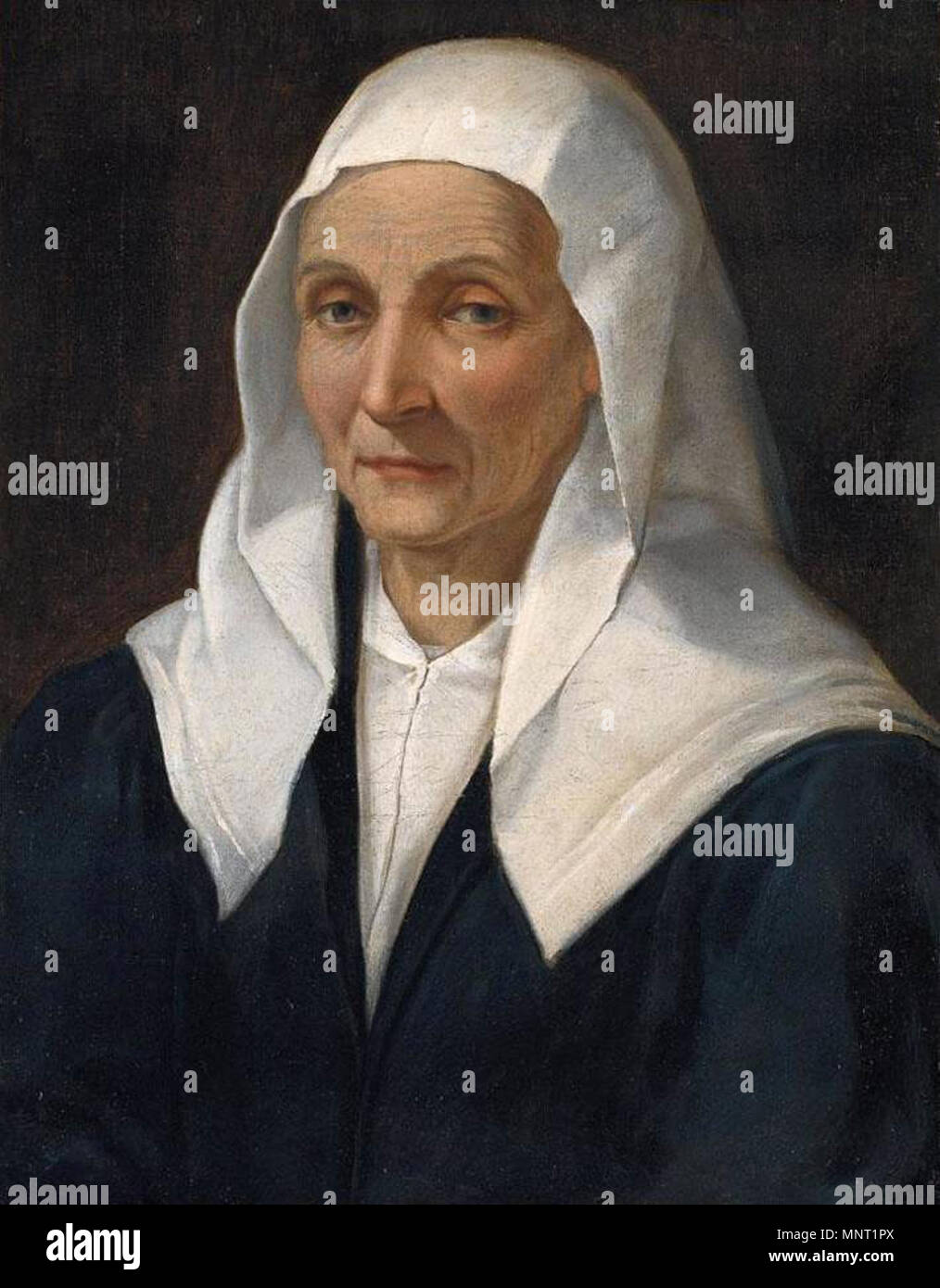 Portrait d'une vieille femme deuxième moitié de 16ème siècle. 963 Bartolomeo Passarotti - vieille femme Banque D'Images