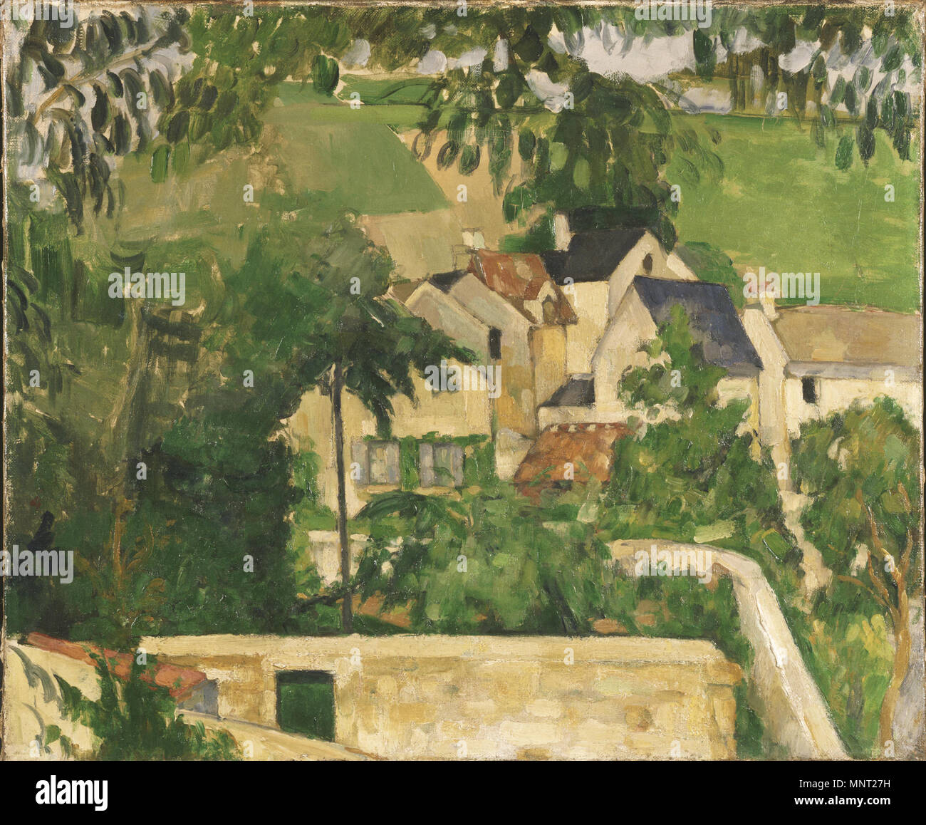 964 Paul Cézanne - Quartier quatre, Auvers-sur-Oise Banque D'Images