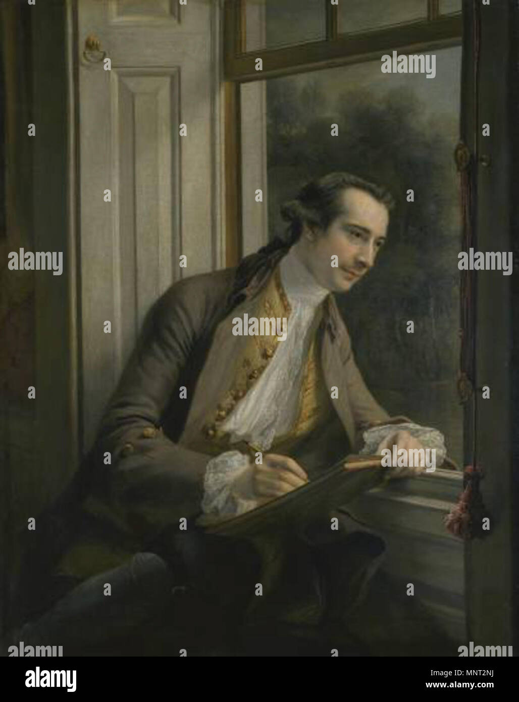 Paul Sandby . Anglais : Paul Sandby (1725 (cette année de naissance semble peu probable - 1730/1 semble plus probable)9 novembre 1809) était un cartographe tourné peintre de paysages à l'aquarelle, qui, avec son frère aîné Thomas, est devenu l'un des membres fondateurs de la Royal Academy en 1768. Né à Nottingham, Sandby rejoint la salle de dessin topographique du Board of Ordnance à la Tour de Londres au début des années 1740 et en 1746 a été chargé avec la cartographie des Highlands écossais. Tout en entreprenant cette commission exigeant, il a commencé à produire des paysages à l'aquarelle et la nouvelle de son ta Banque D'Images