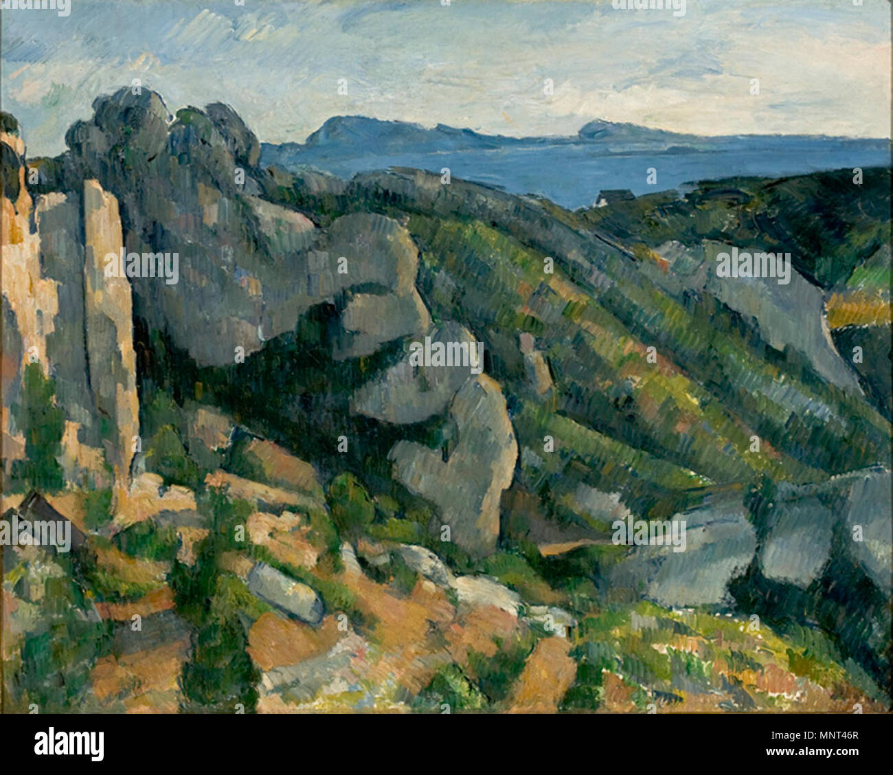 Paul Cézanne - Rochedos 964 em L'Estaque Banque D'Images