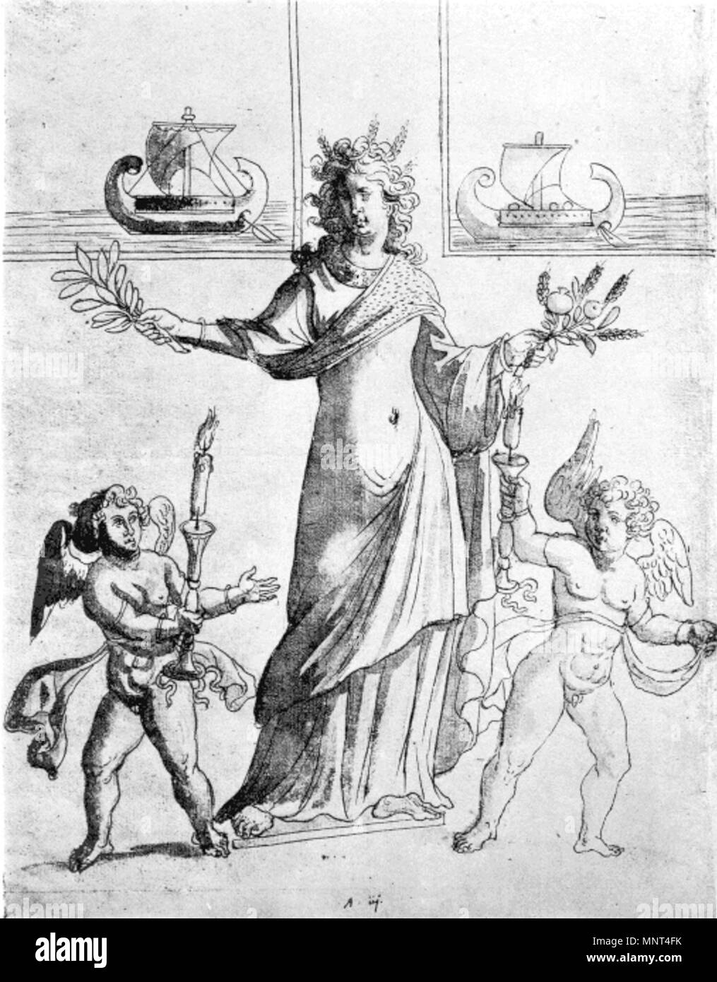 . Anglais : personnification de la ville d'Alexandrie, comme dans 'Chronography de 354', 354 Annonce . 354. 974 inconnu personnification de la ville d'Alexandrie - Chronography de 354 Banque D'Images