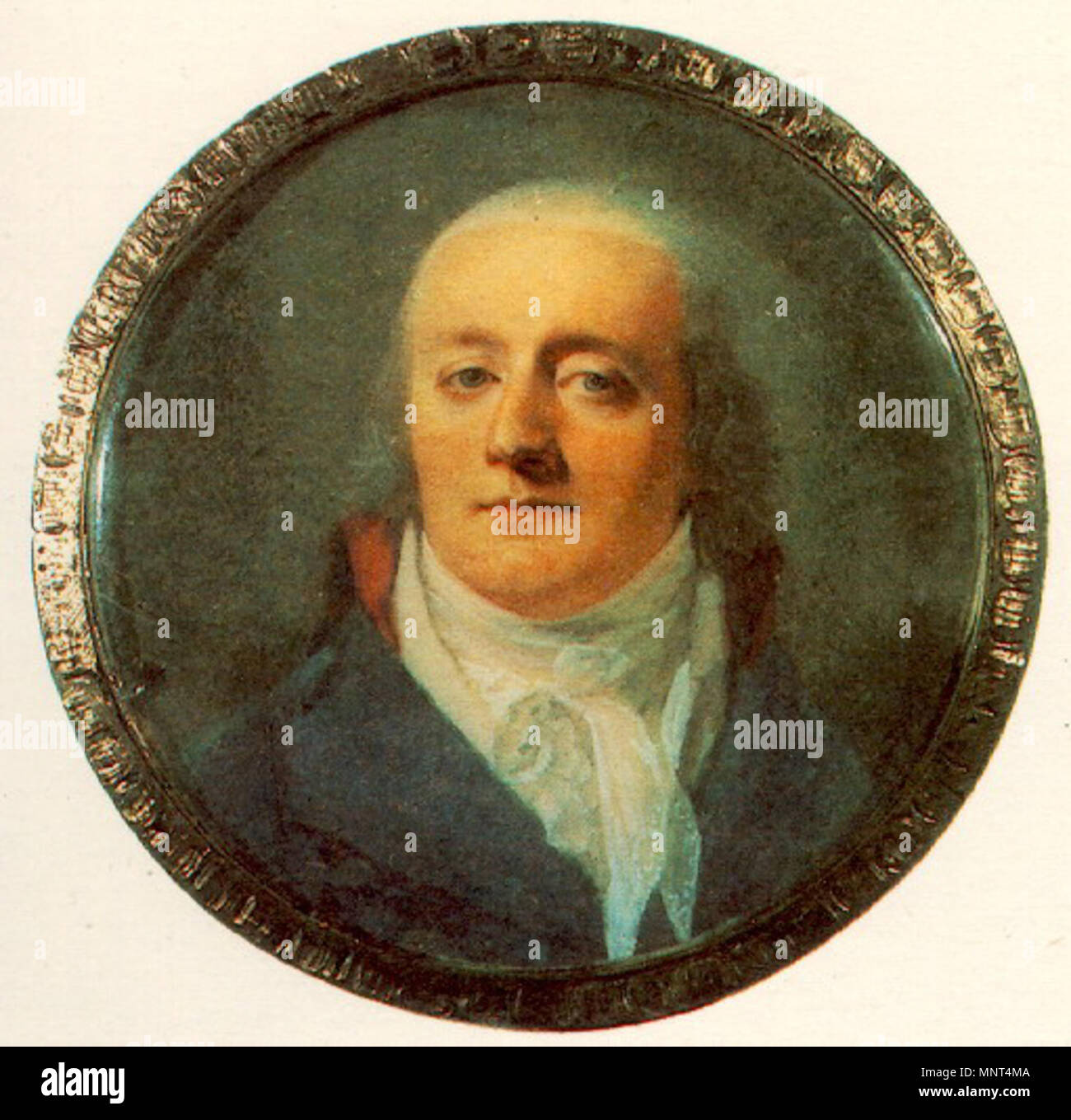 . (Ivan Matveevich Muraviev ?). Années 1790. Johann Dominik Bossi (1767-1853) Noms alternatifs Domenico Bossi, Giovanni Domenico Bossi miniaturiste Description Date de naissance/décès 27 Juillet 1767 7 novembre 1853 Lieu de naissance/décès Trieste Munich lieu de travail Saint Petersburg ; Munich ; Hambourg (1794 - 1796), Stockholm (1796 - 1812) ; Vienne (1815 - 1823) le contrôle d'autorité : Q1905185 : VIAF 75619073 ISNI : 0000 0001 1575 4049 ULAN : 500021275 RCAC : n97874161 GND : 140194967 679 Ivan Matveevich Muraviev-Apostol WorldCat par D.Bossi Banque D'Images