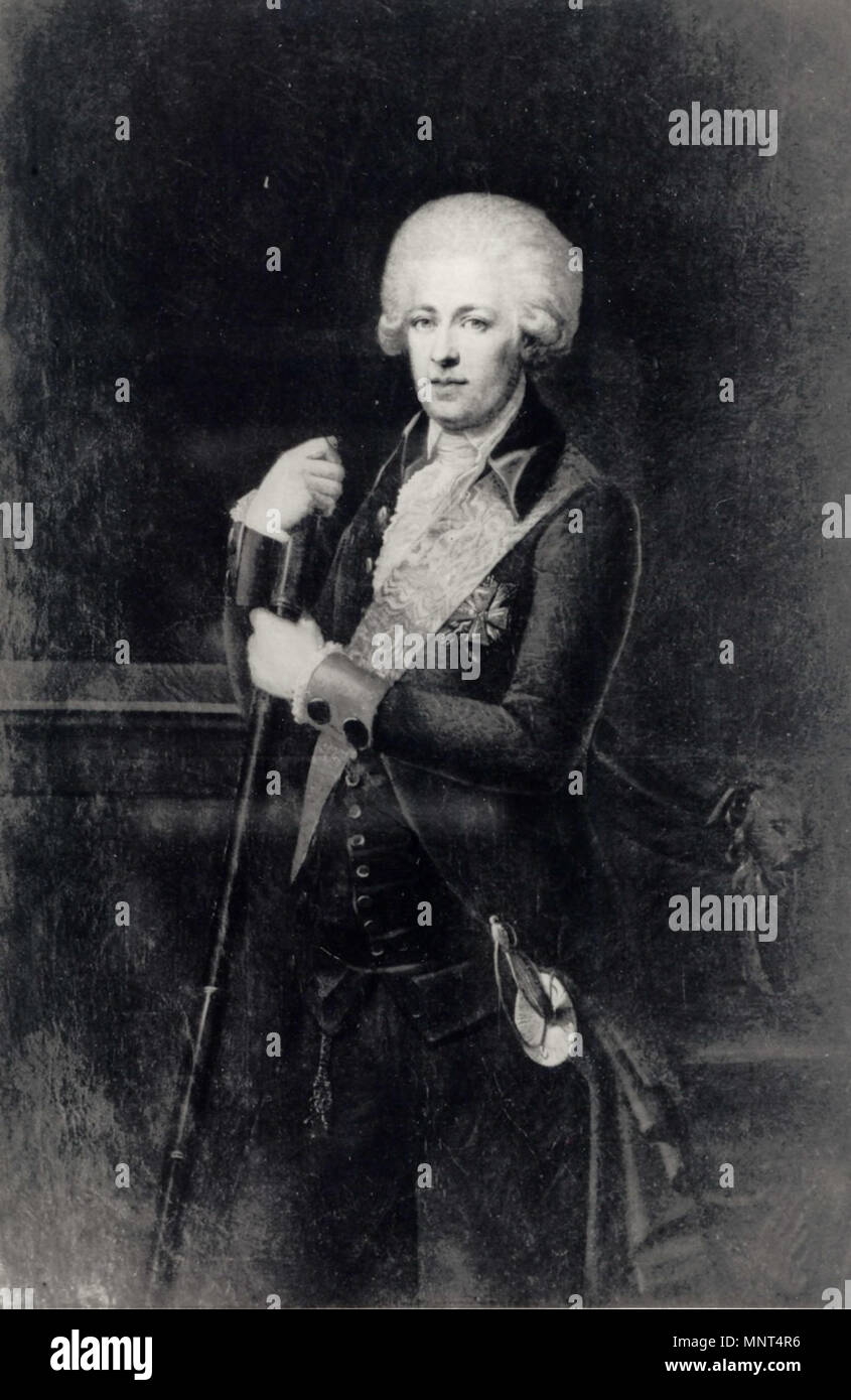 . Polski : Portret Ignacego Potockiego . vers 1792. Józef Peszka (1767-1831) Noms alternatifs Josef Peszka Jozef Peszka ; ; Józef Peszka polonaise Description peintre, professeur d'université, aquarelliste et tiroir Date de naissance/Décès 19 Février 1767 4 septembre 1831 Lieu de naissance/décès Cracovie Cracovie Varsovie lieu de travail (1786-1793), Vilnius (1794-1798, 1802, 1803, 1807, 1812), Moscou (1798/99), Saint-Pétersbourg (1800/01), Niasviž (1807-1810), Cracovie (1813-1831) contrôle d'autorité : Q1397798 : 95693317 VIAF ULAN : 500002093 RKD : 62856975 Peszka - Ignacy Potocki Banque D'Images