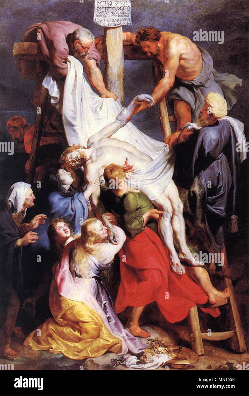 La descente de la Croix entre 1616 et 1617. 976 Peter Paul Rubens - Descente de croix - WGA20227 Banque D'Images