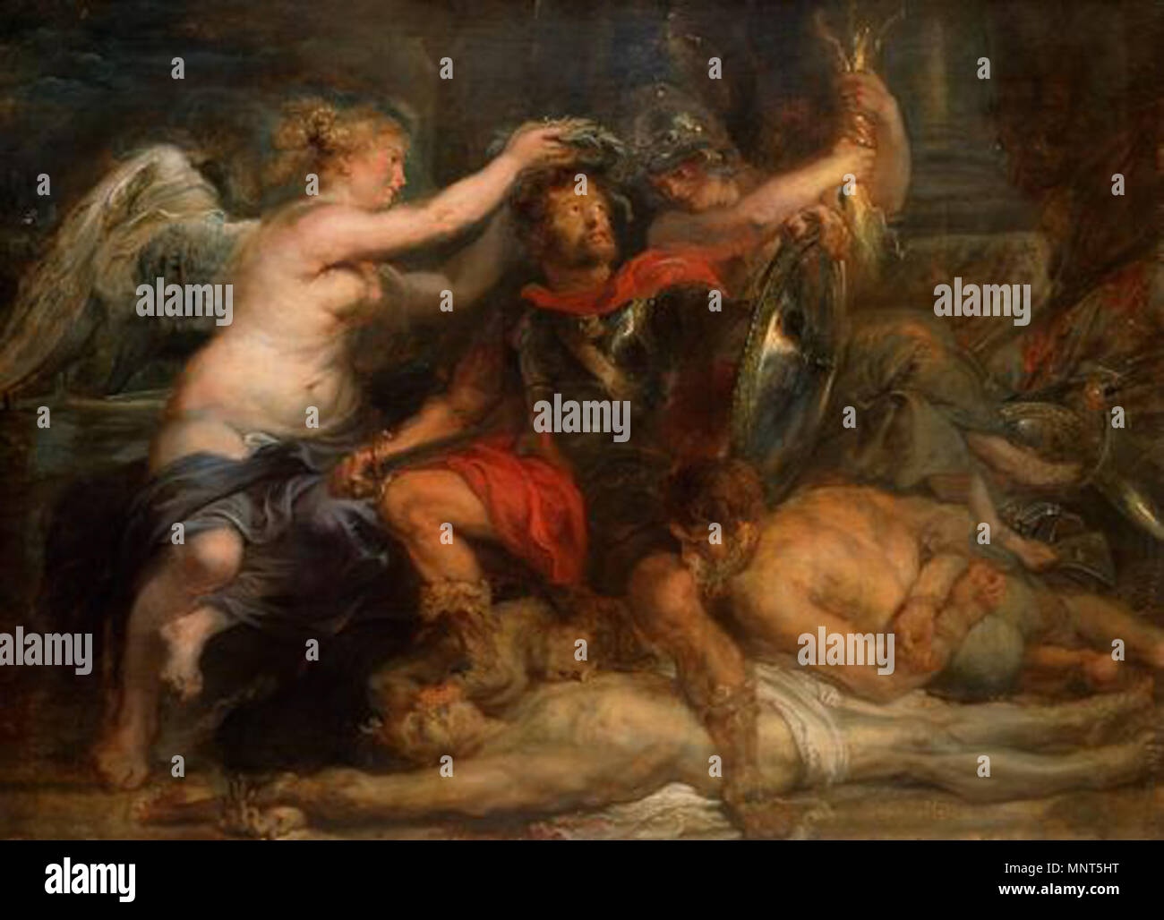 Deutsch : Krönung des Siegers Deutsch : 30er Jahre 17. Jahrhundert . 978 Peter Paul Rubens 151 Banque D'Images