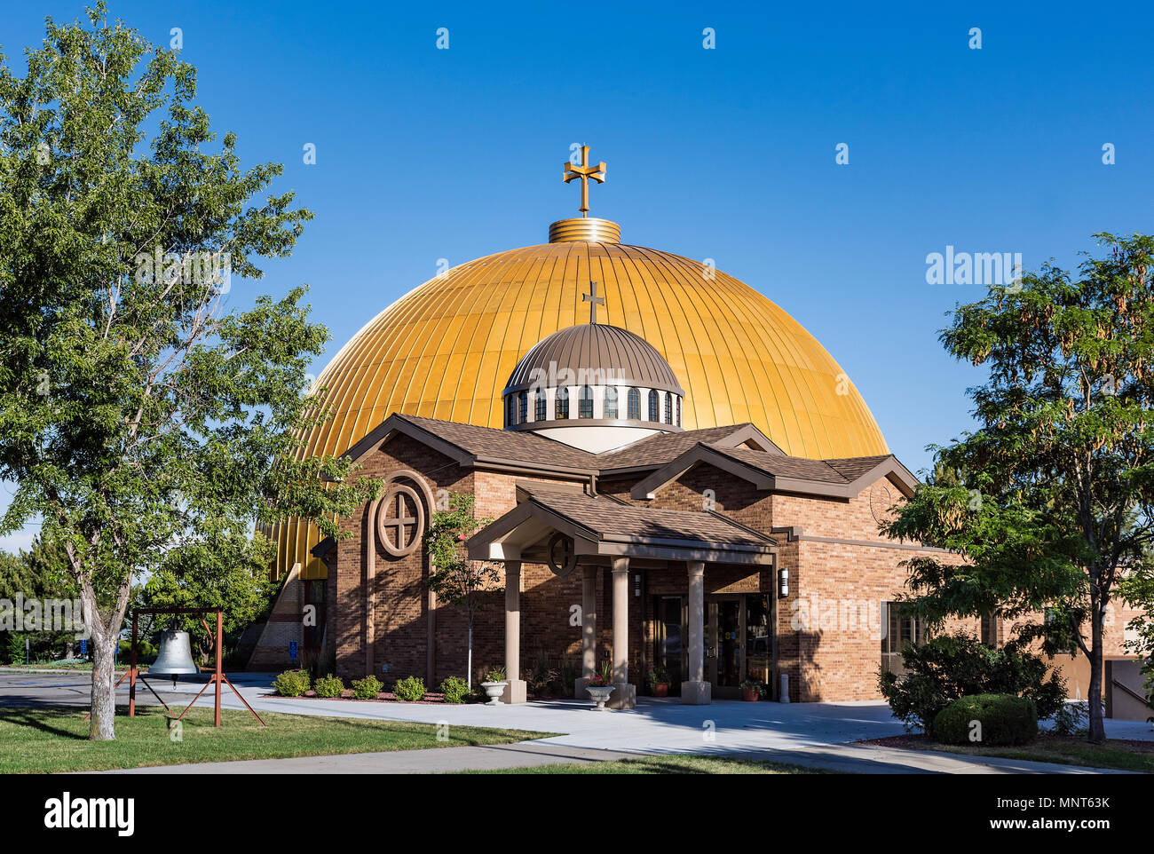 La cathédrale grecque orthodoxe Assomption, Denver, Colorado, USA. Banque D'Images