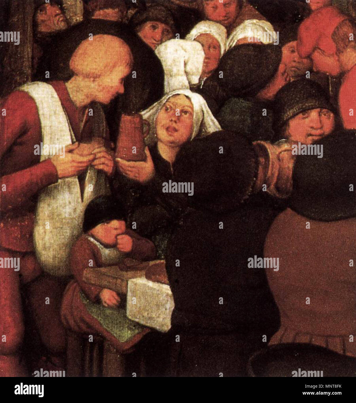 Mariage paysan (détail) vers 1567. 990 Pieter Bruegel l'ancien - Mariage Paysan (détail) - WGA3498 Banque D'Images