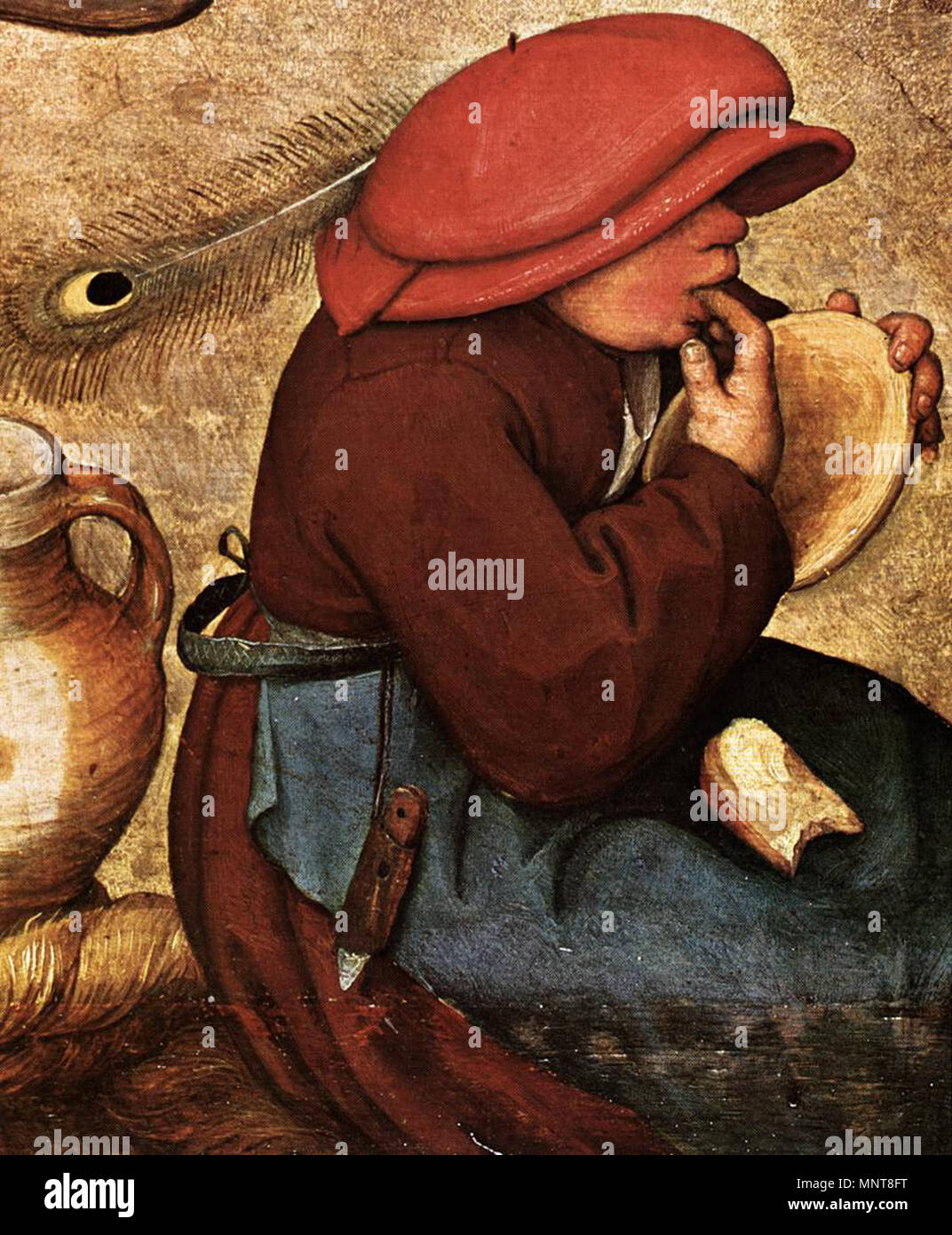 Mariage paysan (détail) vers 1567. 990 Pieter Bruegel l'ancien - Mariage Paysan (détail) - WGA3497 Banque D'Images