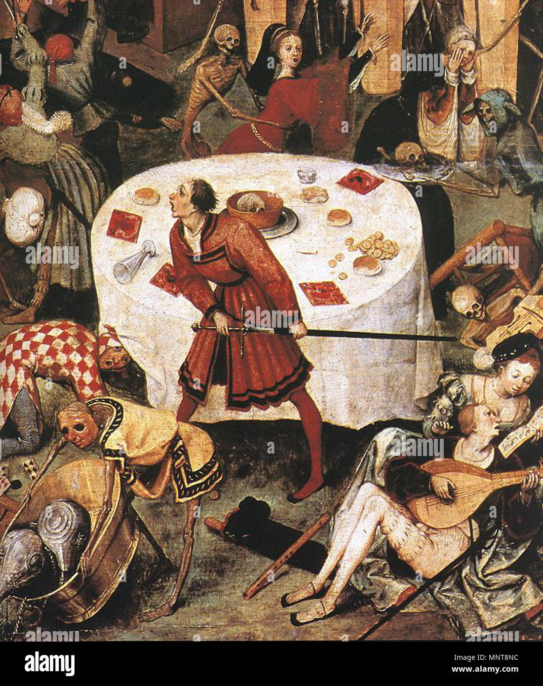 Le Triomphe de la mort (détail) vers 1562. 990 Pieter Bruegel l'ancien - le triomphe de la mort (détail) - WGA3390 Banque D'Images