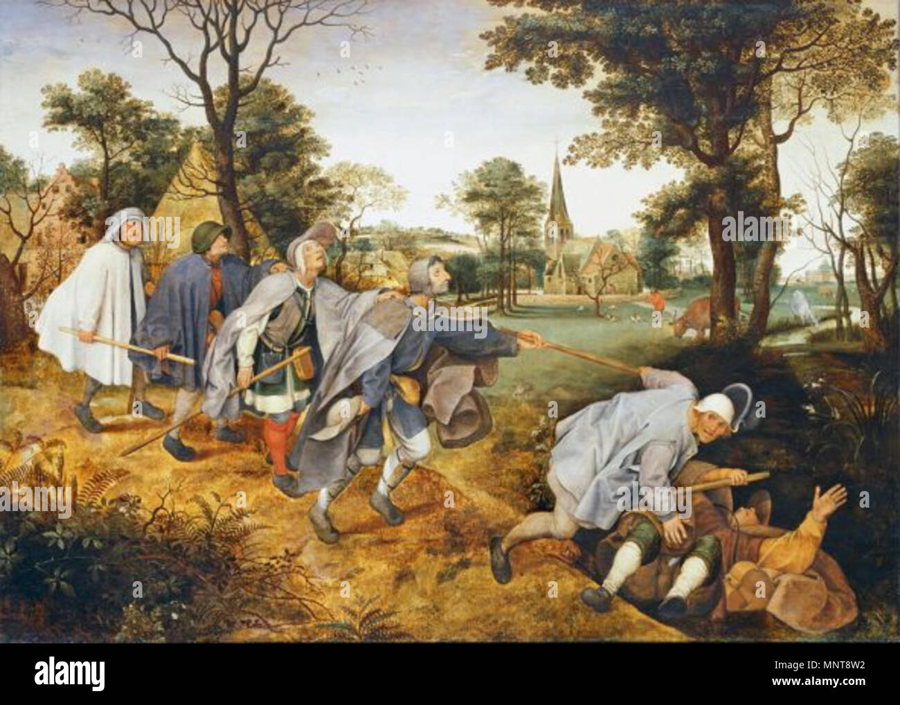 991 Pieter Brueghel le Jeune - La parabole des aveugles Banque D'Images