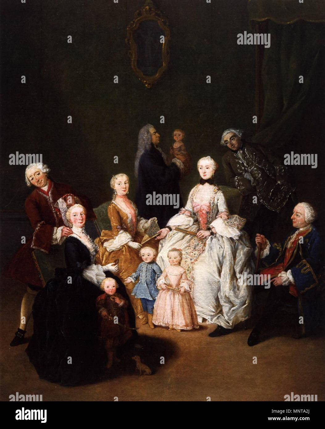 Famille patricienne vers 1755. 995 Pietro Longhi - famille patricienne - 13514-WGA Banque D'Images