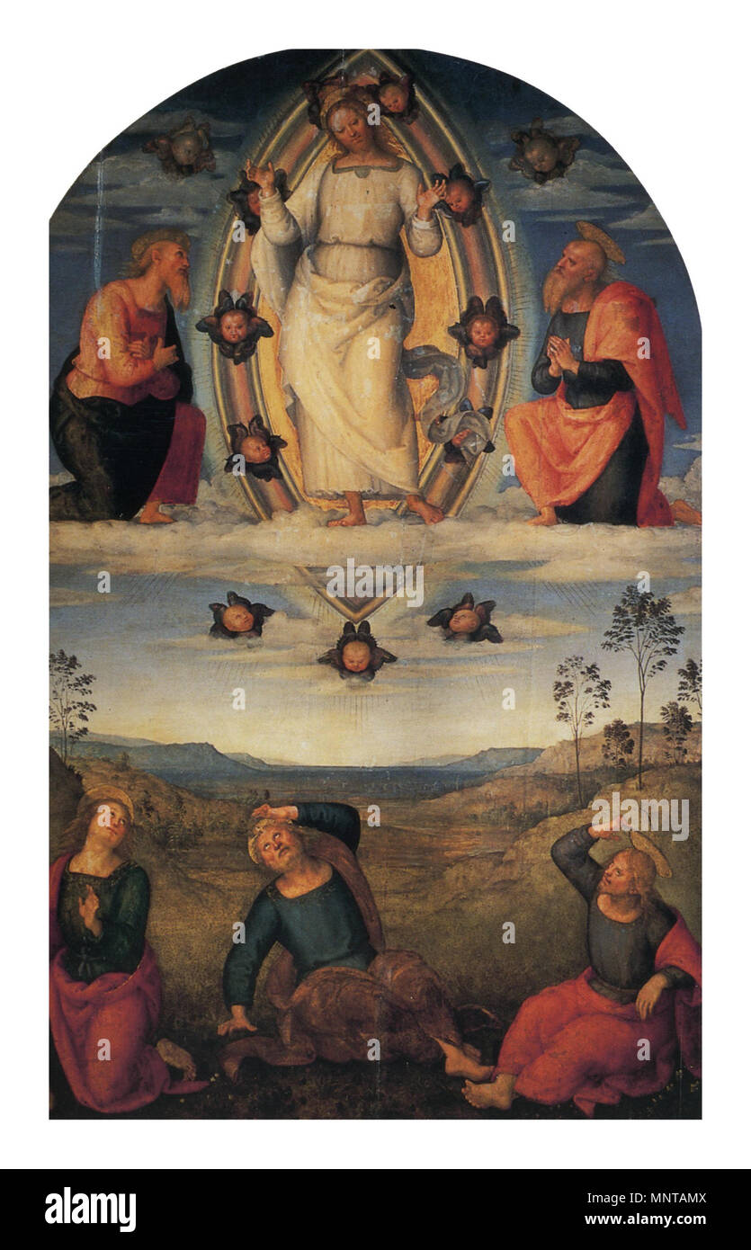 Trasfigurazione 1517. 998 Pietro Perugino cat91 Banque D'Images