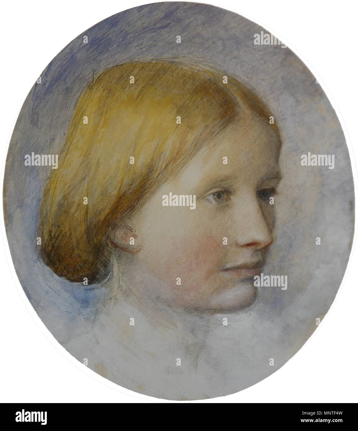 . Portrait de Rose La Touche, crayon, aquarelle, en montage ovale, 39,4 x 36,7 cm . 1860. John Ruskin (1819-1900) Noms alternatifs Ruskin Description auteur britannique, poète, artiste et critique d'art Date de naissance/Décès 8 Février 1819 20 janvier 1900 Lieu de naissance/décès London English : Brantwood, Lake District lieu de travail de l'Angleterre, Venise, la Suisse, la France contrôle d'autorité : Q179126 : VIAF 73859585 ISNI : 0000 0001 2139 3446 ULAN : 500006262 RCAC : n79006950 36583544 1021 NLA : WorldCat Portrait de Rose La Touche 18612 Banque D'Images