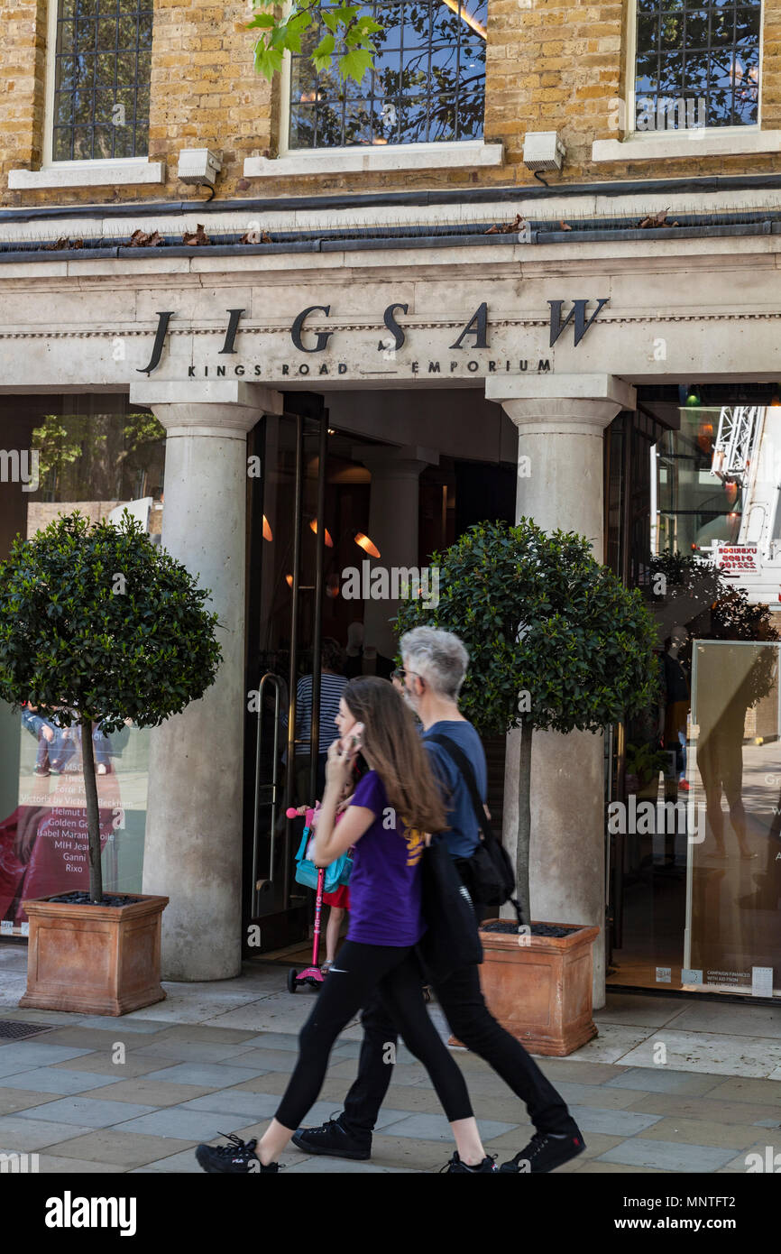 Magasin de vêtements JIgsaw sur Kings Road à Chelsea, Londres Banque D'Images