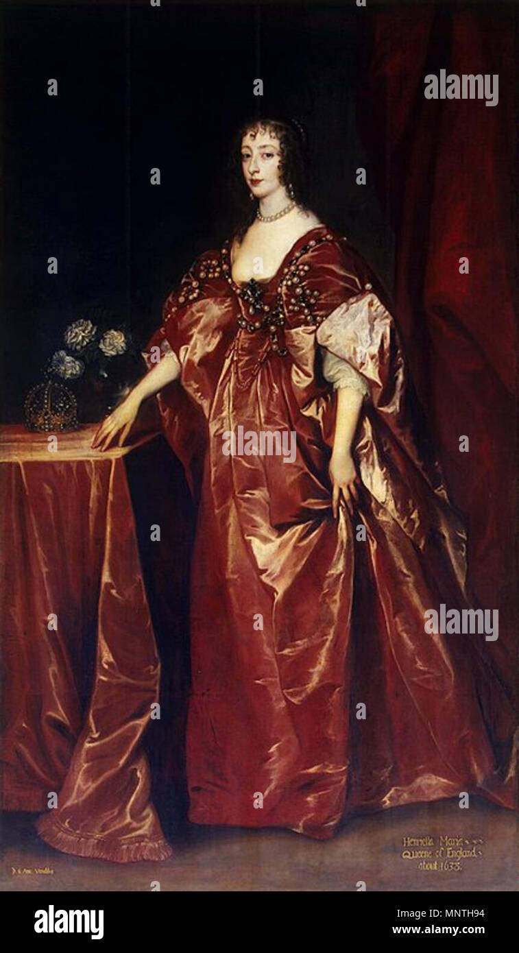 . Anglais : Henrietta Maria de France, reine d'Angleterre . 21 juillet 2016. Antoon van Dyck 1022 Queen-Henrietta-portrait-de-Maria Banque D'Images