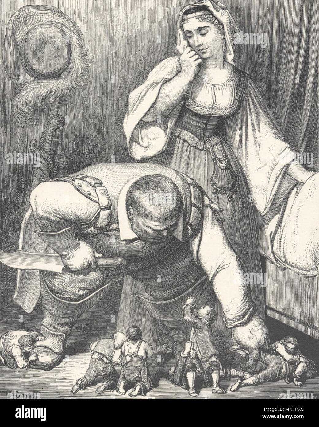 Anglais : Le Petit Poucet . illustration 1025 Poucet9 Banque D'Images