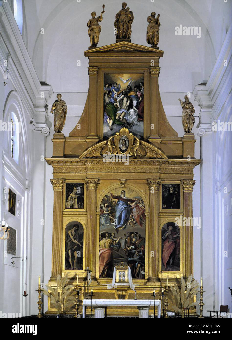 Retablo mayor de la Iglesia del Monasterio de Santo Domingo el Antiguo .  Español : este retablo fue realizado por el Greco entre 1577 y 1579. . À  partir de 1577 jusqu'à