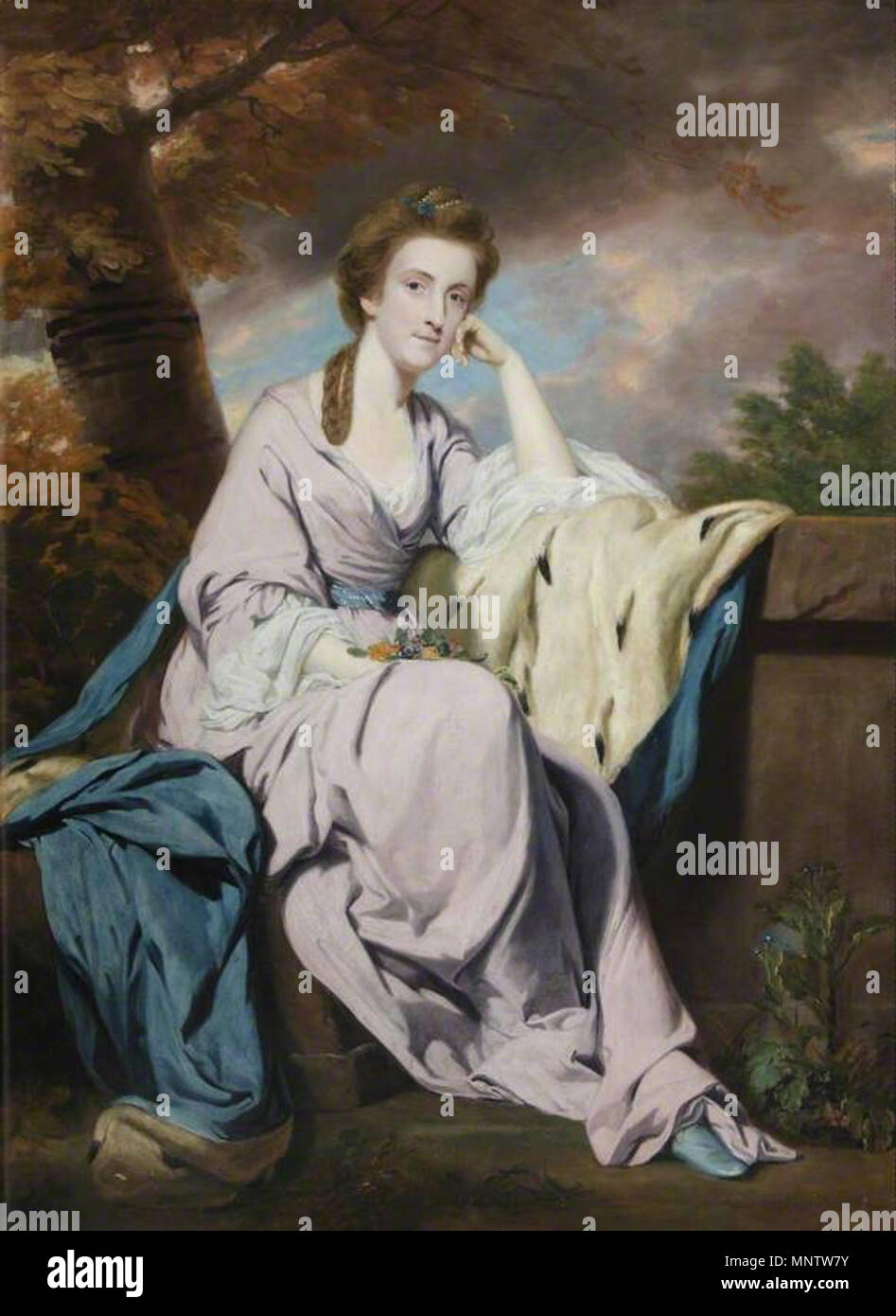 Lady Elizabeth Harcourt (1739-1811), Lady Lee 18e siècle. 1059 - Reynolds Elizabeth Harcourt, Lady Lee Banque D'Images