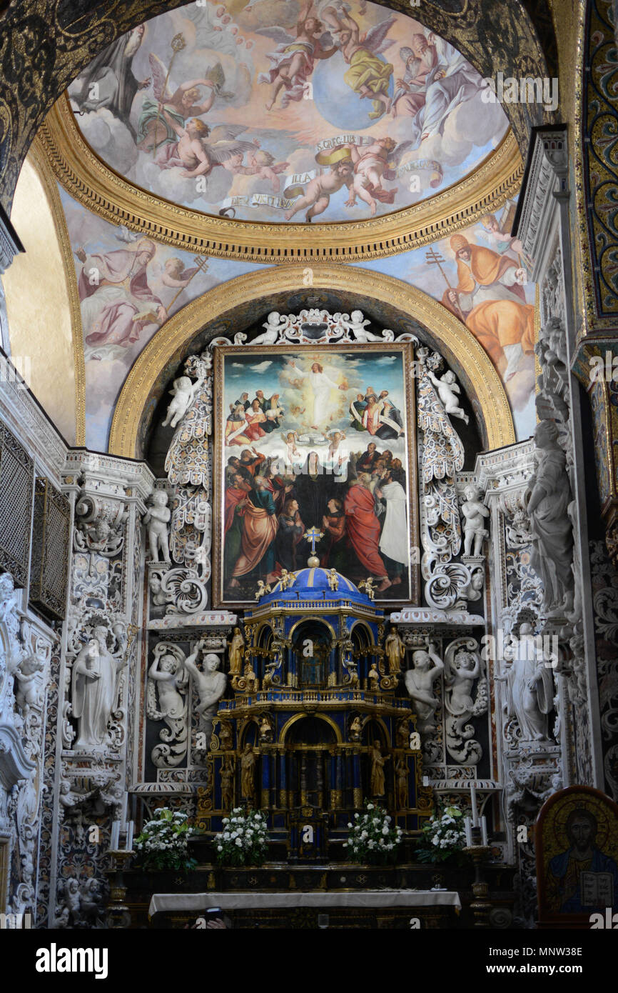 Chapelle Palatine Palerme Sicile Banque D'Images