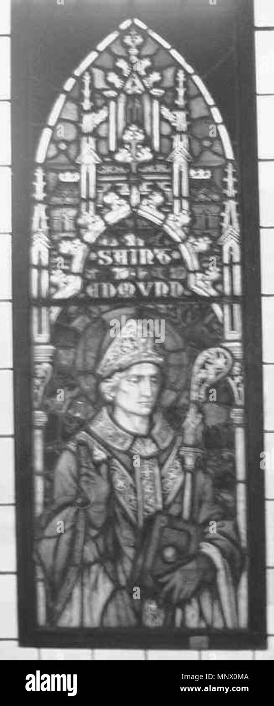 Saint Edmund 1890. 1084 Saint Edmund vitrail Cuypershuis 0326 Banque D'Images