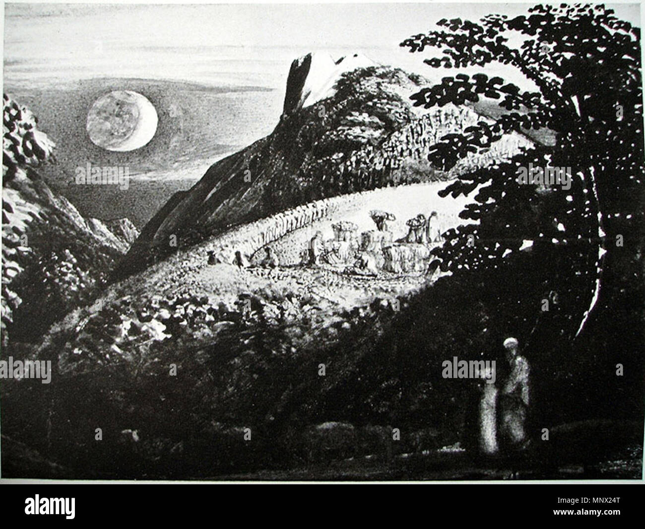 . English painter, aquafortiste, graveur et écrivain 1089 Samuelpalmer005 Banque D'Images