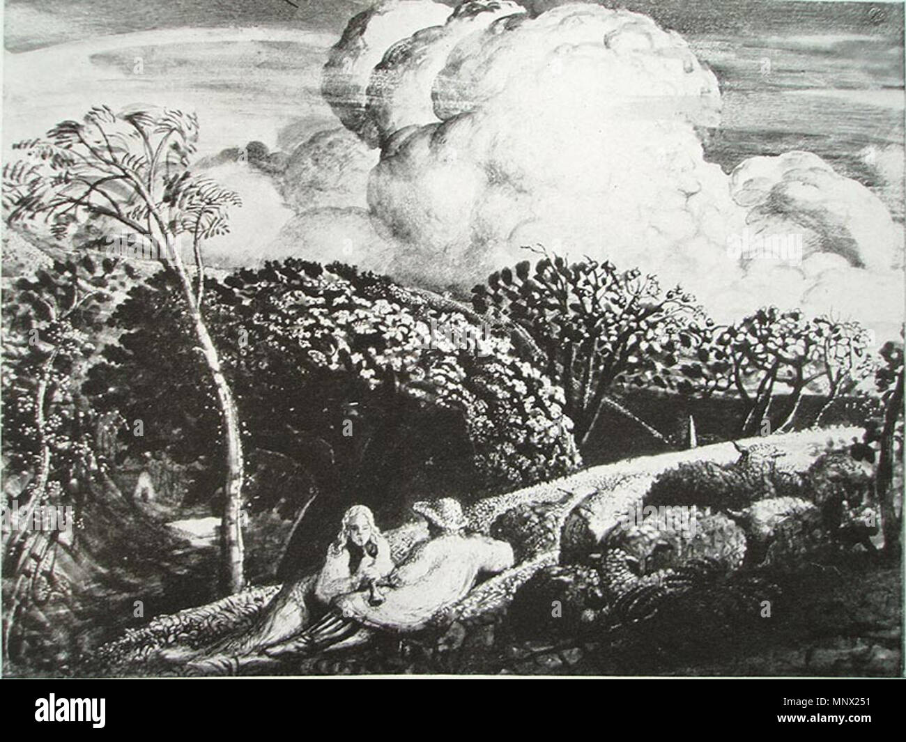 . English painter, aquafortiste, graveur et écrivain 1089 Samuelpalmer008 Banque D'Images