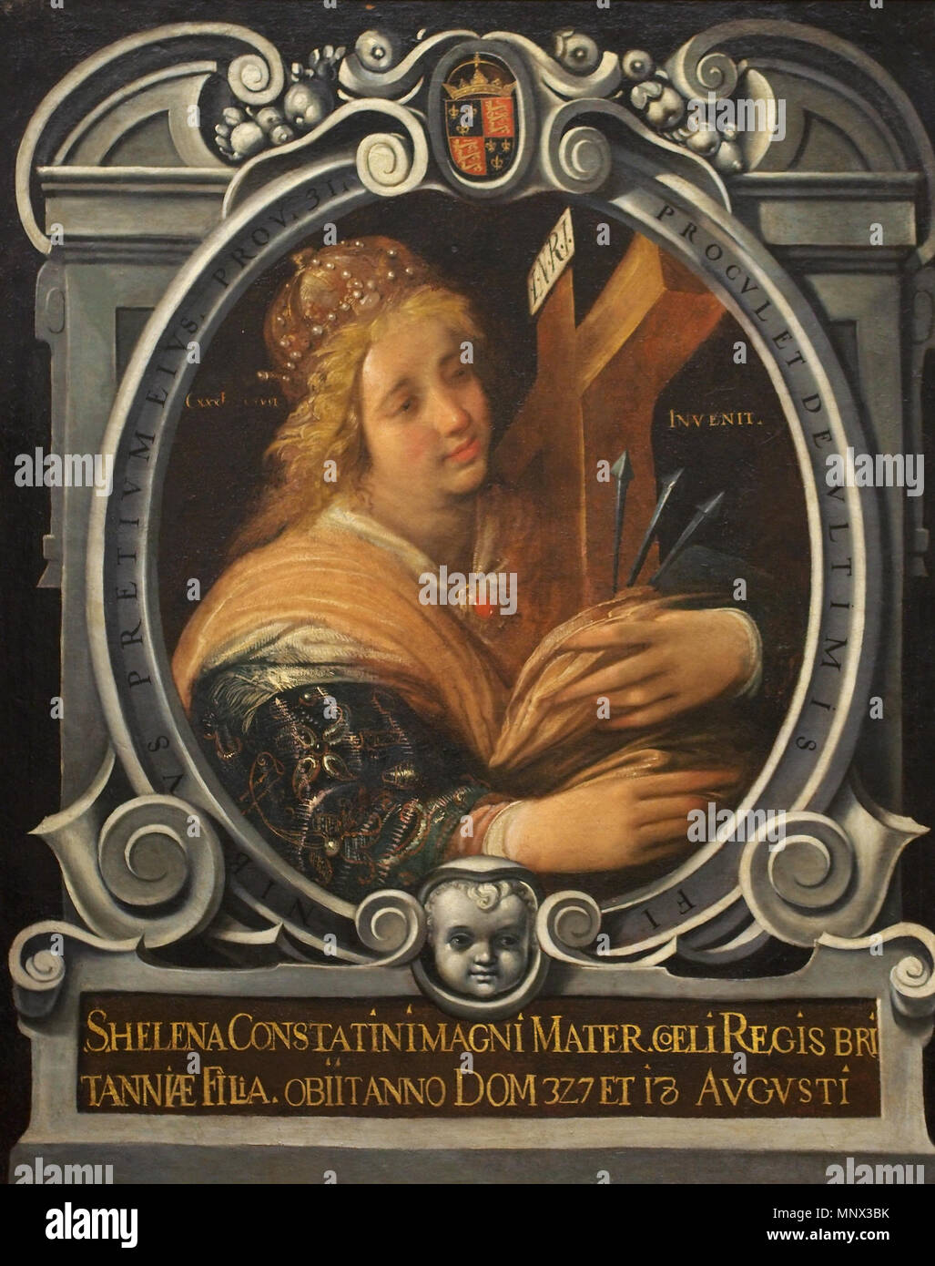 . Español : Santa Helena. Obra de Juan de Roelas, ch. 1605. Eglise de San Miguel et San Julián, Valladolid. 6 juillet 2014. Juan de Roelas 1094 Santa Helena - Juan de Roelas 20140706 Banque D'Images