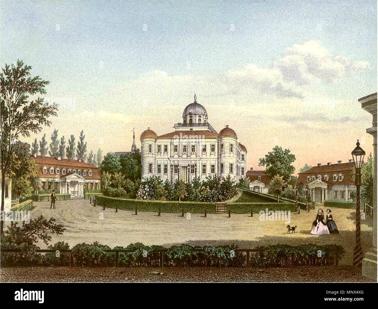 . Deutsch : Haus Carlsruhe, Kreis Oppeln, Provinz Schlesien . Entre 1857 et 1883. Alexander Duncker (1813-1897) 1100 Schloss Carlsruhe Sammlung Duncker Banque D'Images