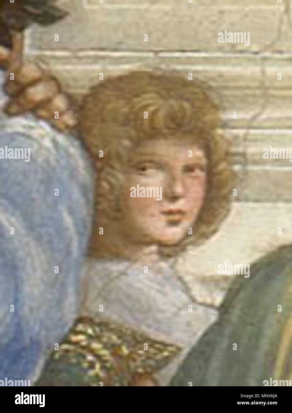 . L'École d'Athènes Fresco, largeur à la base 770 cm Stanza della Segnatura, Palazzi Pontifici, Cité du Vatican . 1509. Voir le fichier ou la catégorie 1107 Scuola di atene 15 Banque D'Images