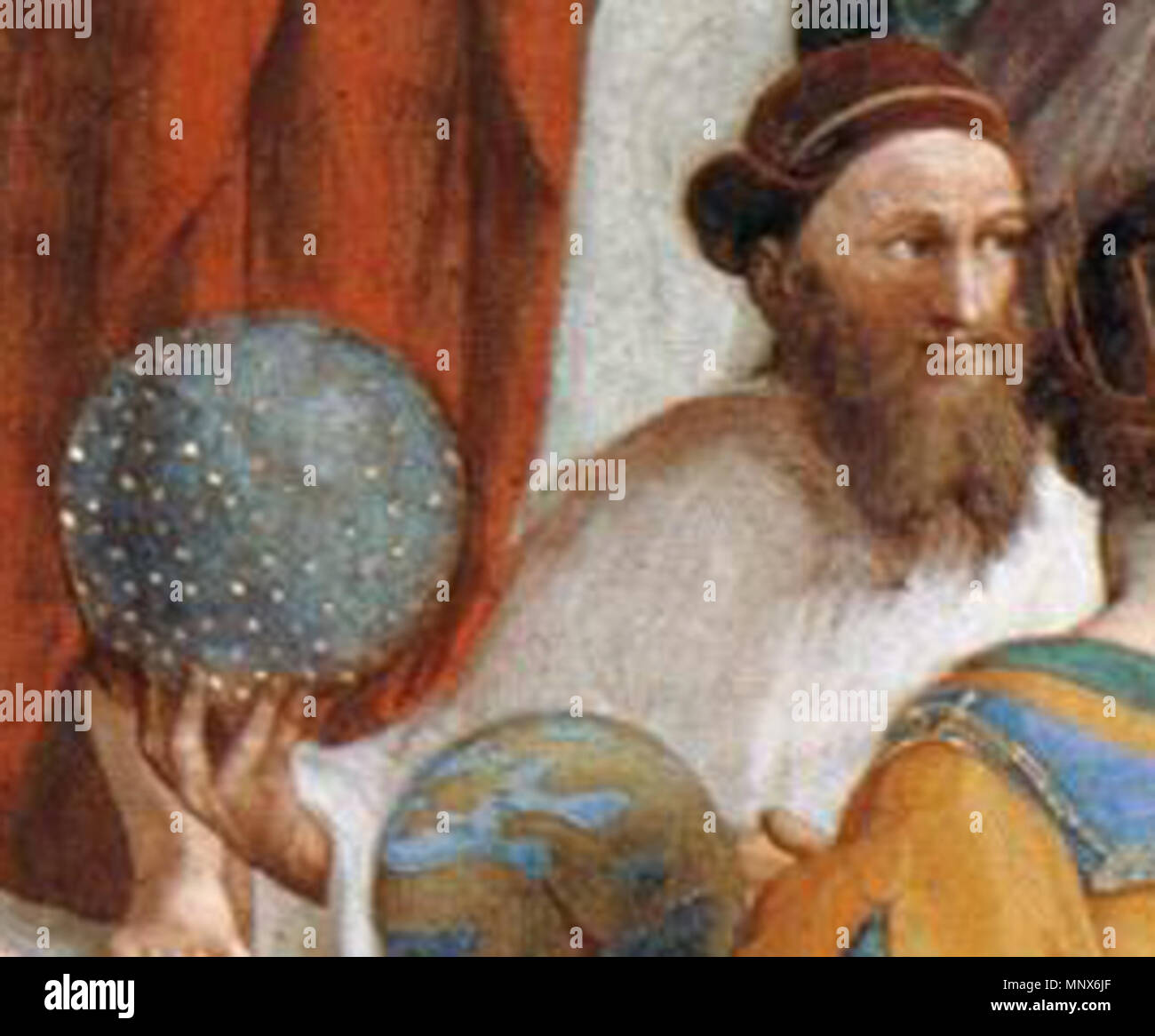 . L'École d'Athènes Fresco, largeur à la base 770 cm Stanza della Segnatura, Palazzi Pontifici, Cité du Vatican . 1509. Voir le fichier ou la catégorie 1107 Scuola di atene 24 Banque D'Images
