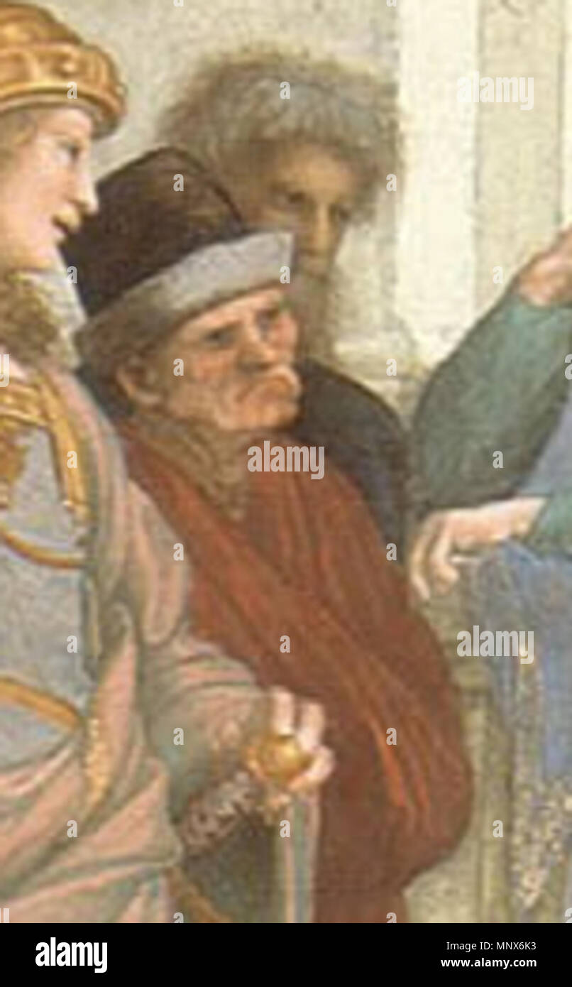 . L'École d'Athènes Fresco, largeur à la base 770 cm Stanza della Segnatura, Palazzi Pontifici, Cité du Vatican . 1509. Voir le fichier ou la catégorie 1107 Scuola di atene 18 Banque D'Images