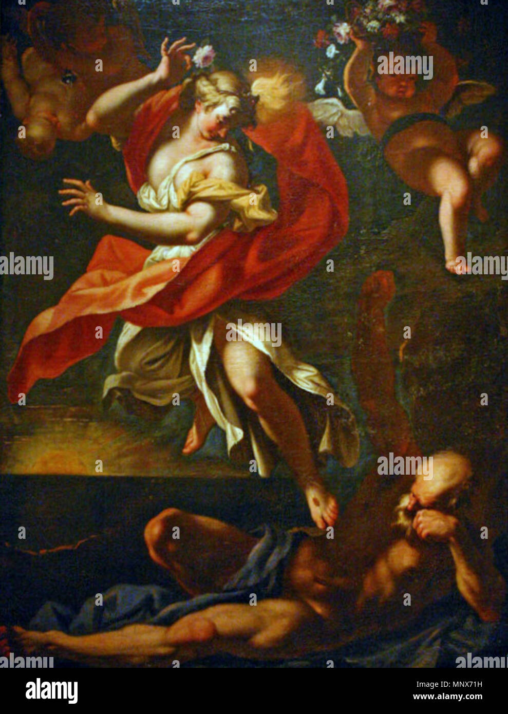 Español : Aurora y Thyton 17ème siècle. 1108 Sebastiano Ricci - Aurora y Thyton Banque D'Images