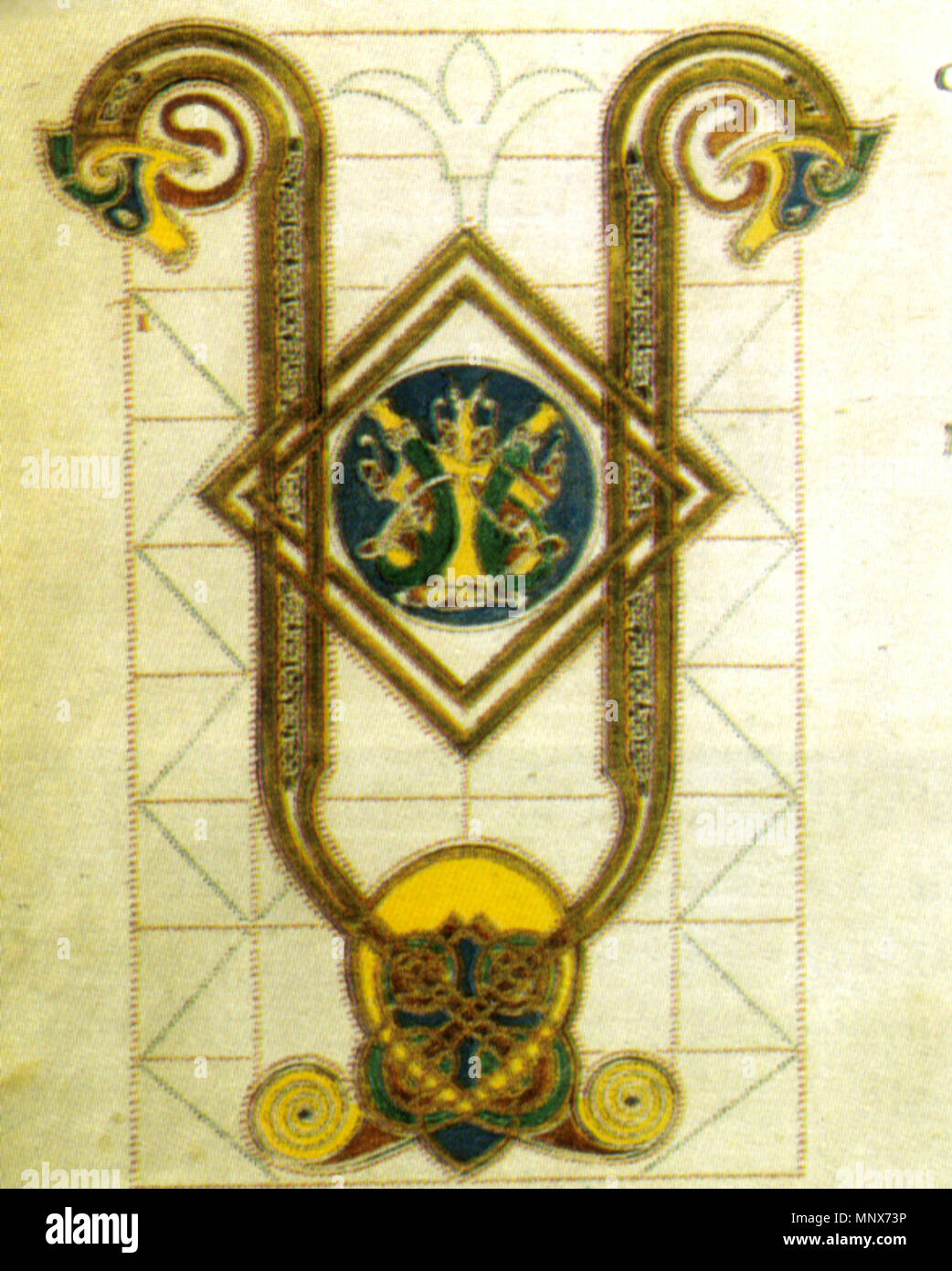 . 1109 Seconda bibbia di Carlo il Calvo, incipit, vers 870, Biblioteque nationale di Francia, Parigi MS. Lat 2 f. 44 verso Banque D'Images