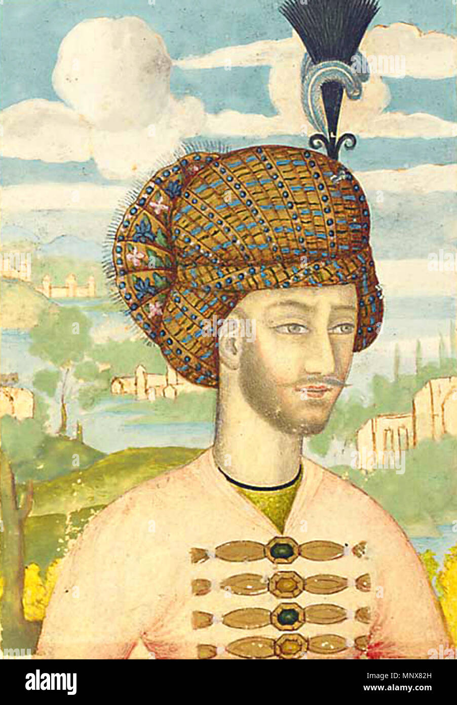 . Anglais : Shah safavide le Suleiman . circa 1670. 1113 Jabbadar Ali-Quli beg Suleiman Shah Banque D'Images